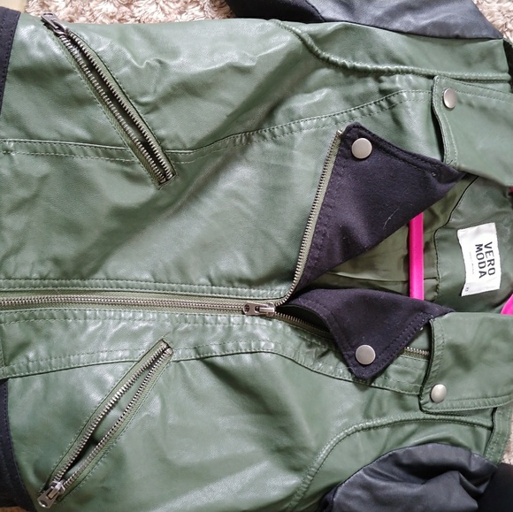 Faux Leather Moto Jacket - Picture 3 of 5